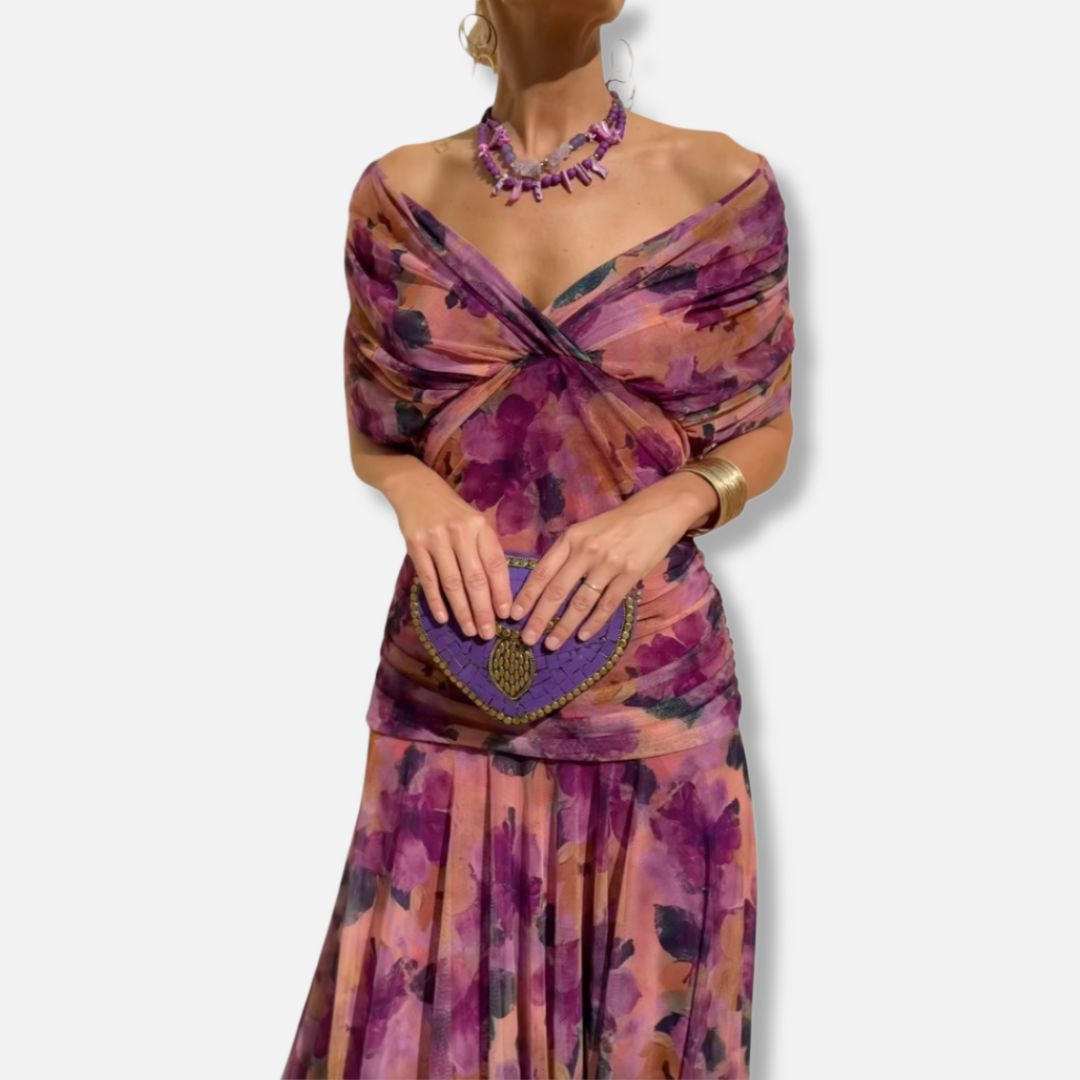 Elysea™ Luna - Elegant Dress With V-Neckline