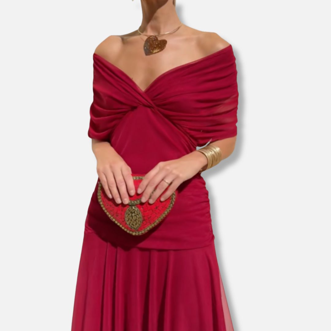 Elysea™ Luna - Elegant Dress With V-Neckline