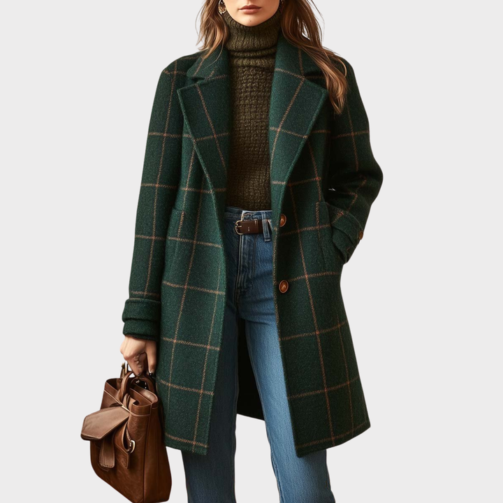 Larinda | Vintage Tweed Check Coat