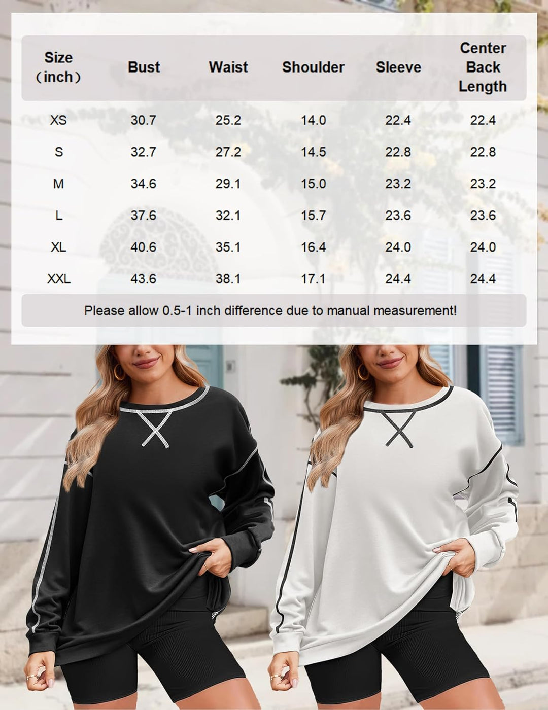 Zeagoo Women's Oversized Sweatshirts Hoodies Side Zipper Pullover