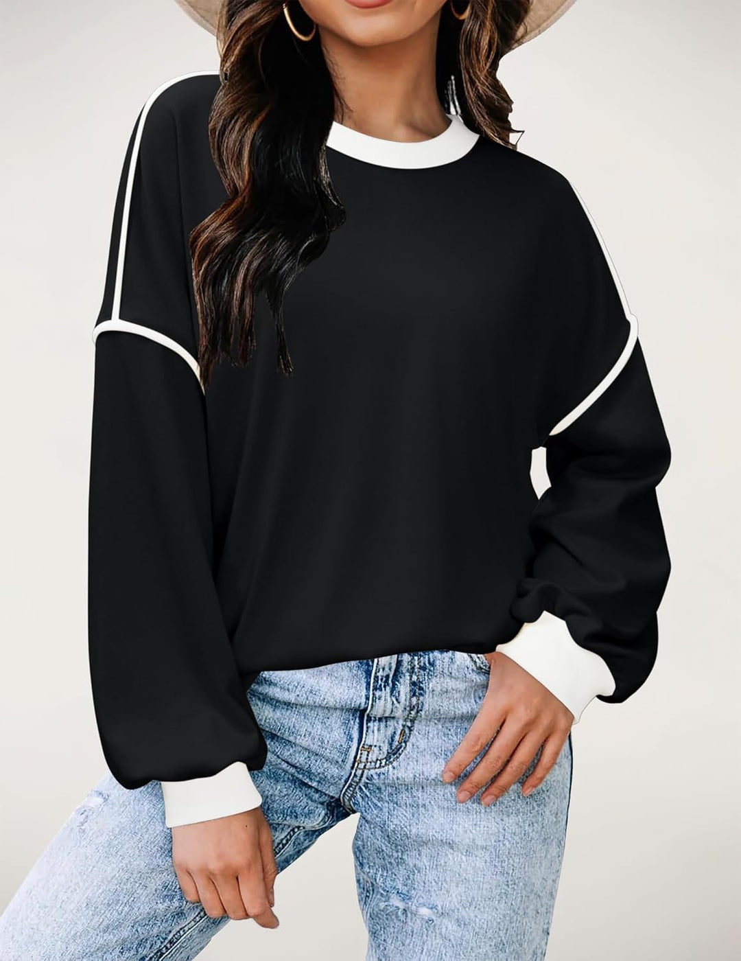 Zeagoo Women Oversize Sweatshirts Pullover Tops