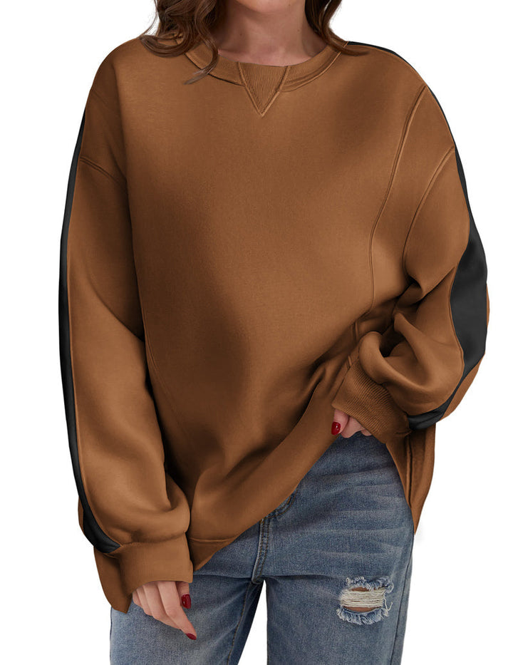 Zeagoo Womens Oversized Sweatshirts Hoodies Fleece Crew Neck Pullover