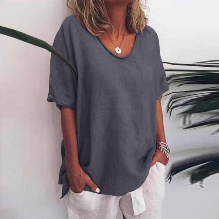 Willow | Relaxed Linen-Look Tee