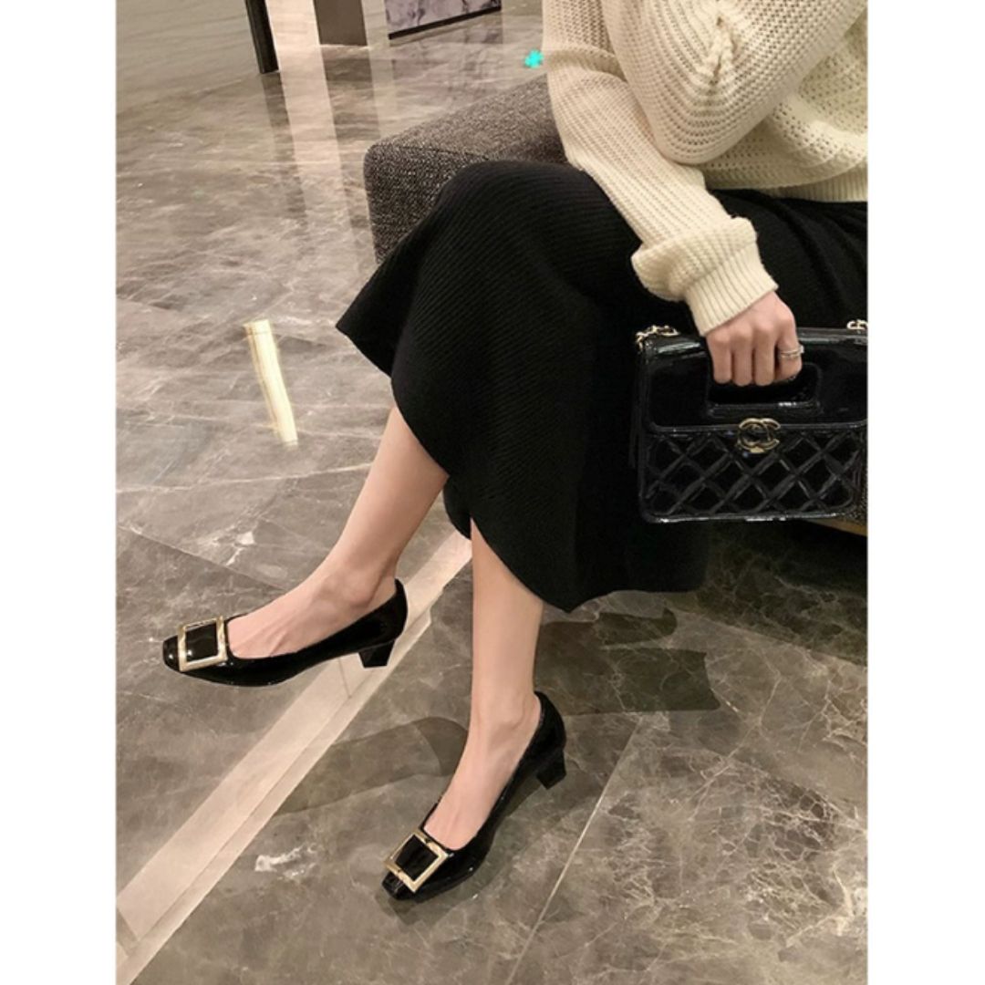 Teona™ | Elegant sandals with square toe and medium heel