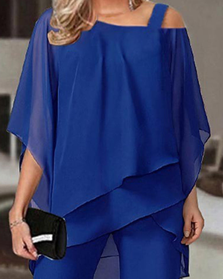 Elegant Formal Chiffon 2-Piece Matching Set