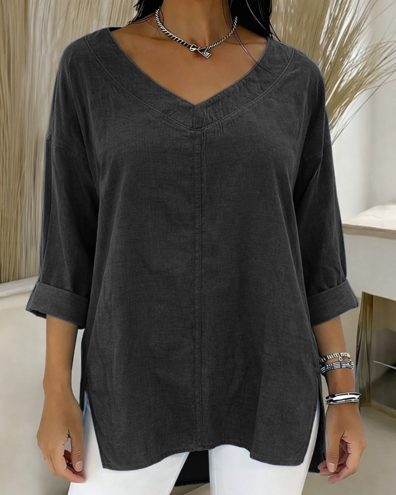 Essential Soft V-neck Top