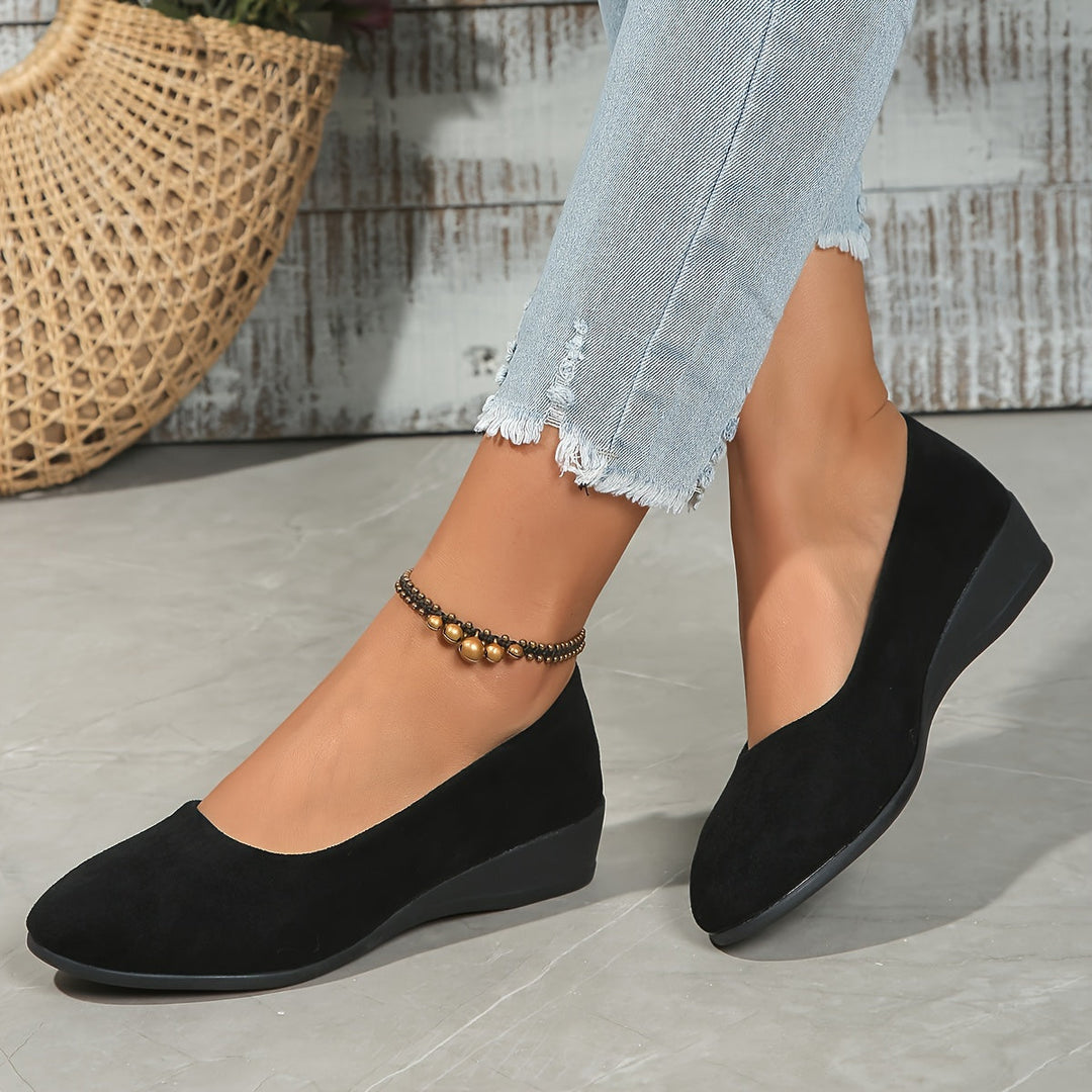 ELISA | COMFORTABLE BALLERINA FLATS WITH WEDGE HEELS