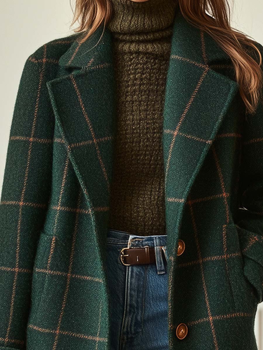 Larinda | Vintage Tweed Check Coat