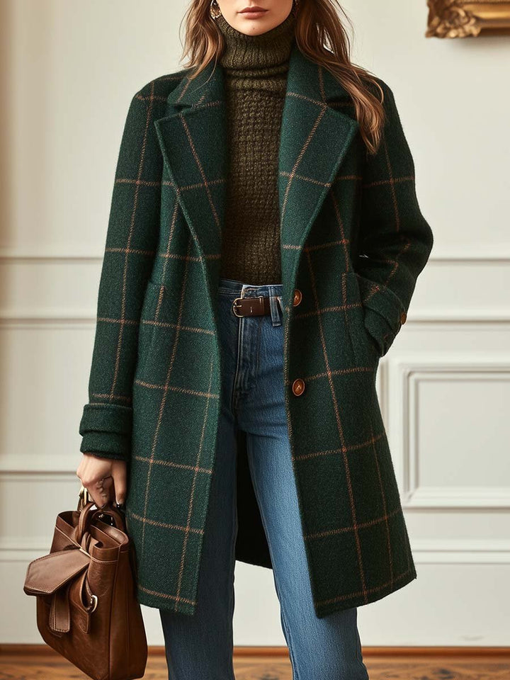 Larinda | Vintage Tweed Check Coat