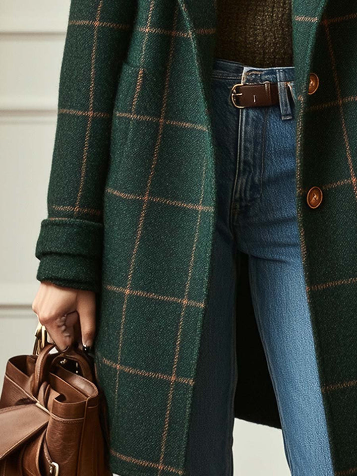 Larinda | Vintage Tweed Check Coat