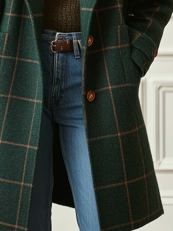 Larinda | Vintage Tweed Check Coat