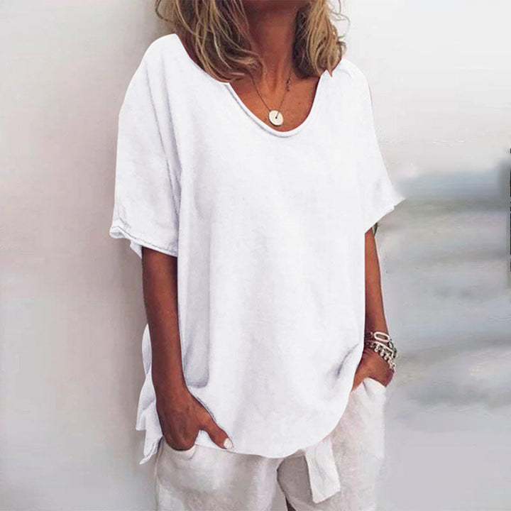 Willow | Relaxed Linen-Look Tee