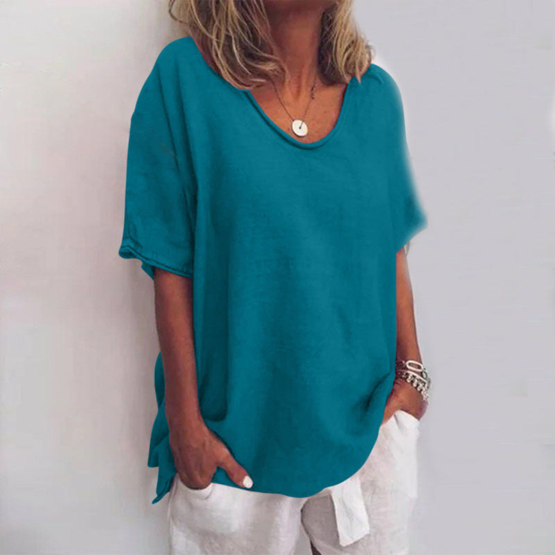 Willow | Relaxed Linen-Look Tee