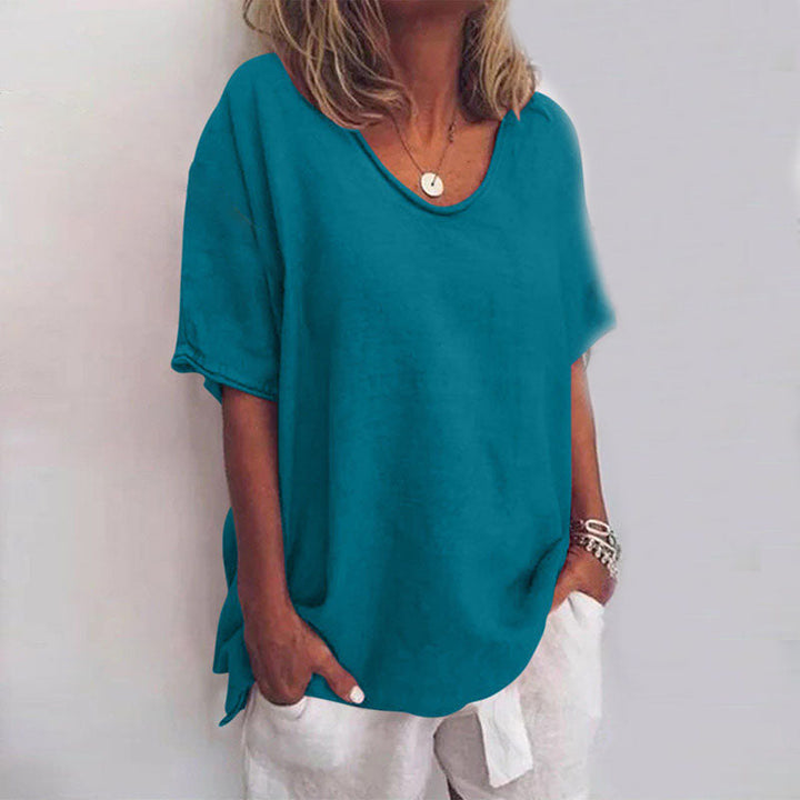 Willow | Relaxed Linen-Look Tee