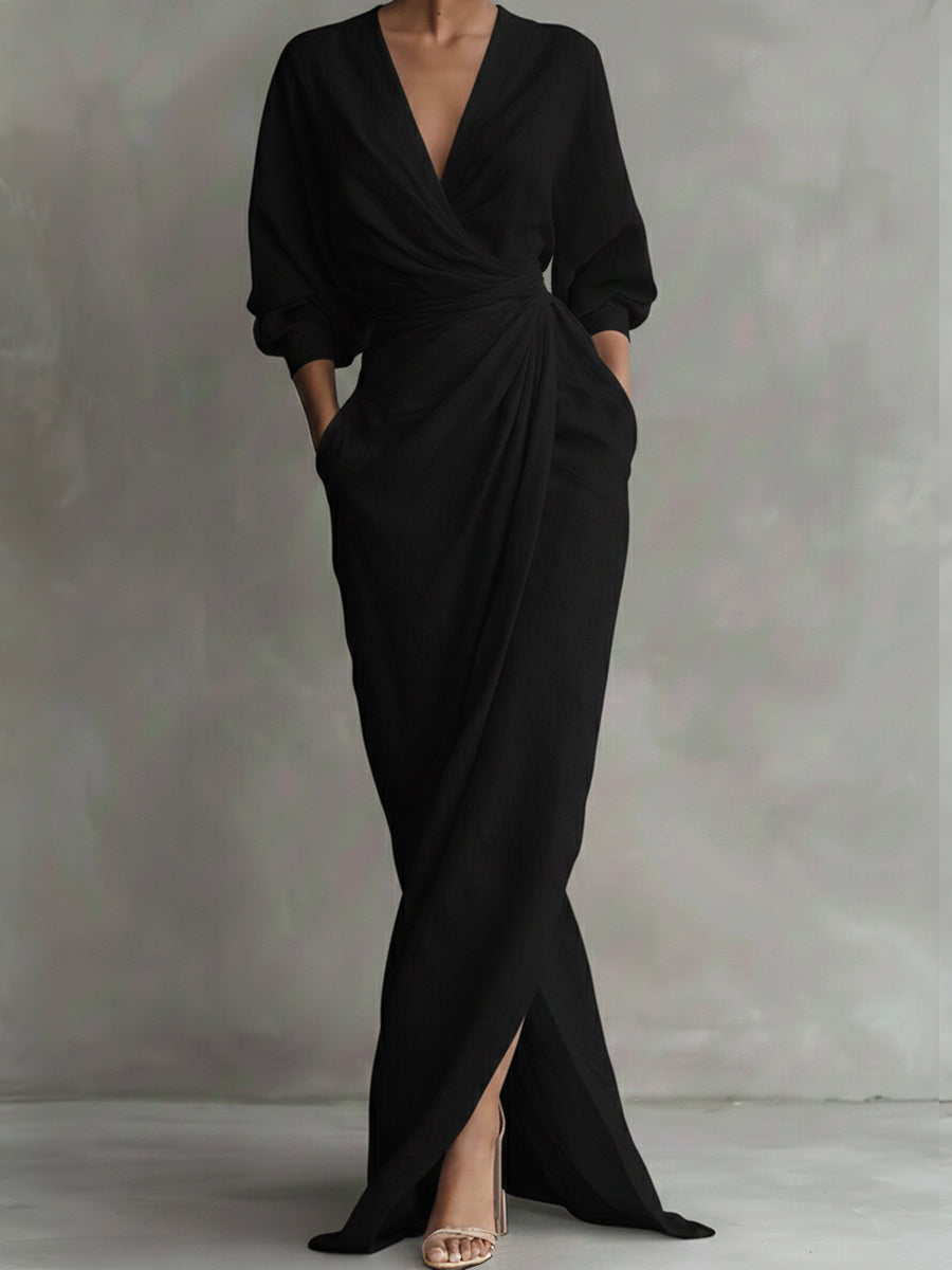 Avalonni | Elegant Wrap Maxi Dress